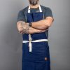 Midnight Blue/Cream Denim Apron - Image 2